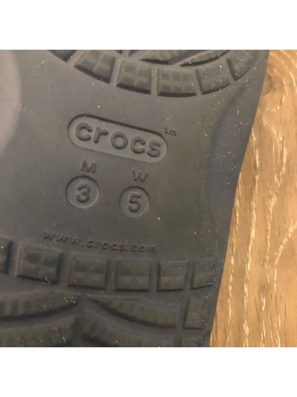 CROCS Classic II Slide Sandals Navy Blue men’s 3/women’s 5 with crocs charm